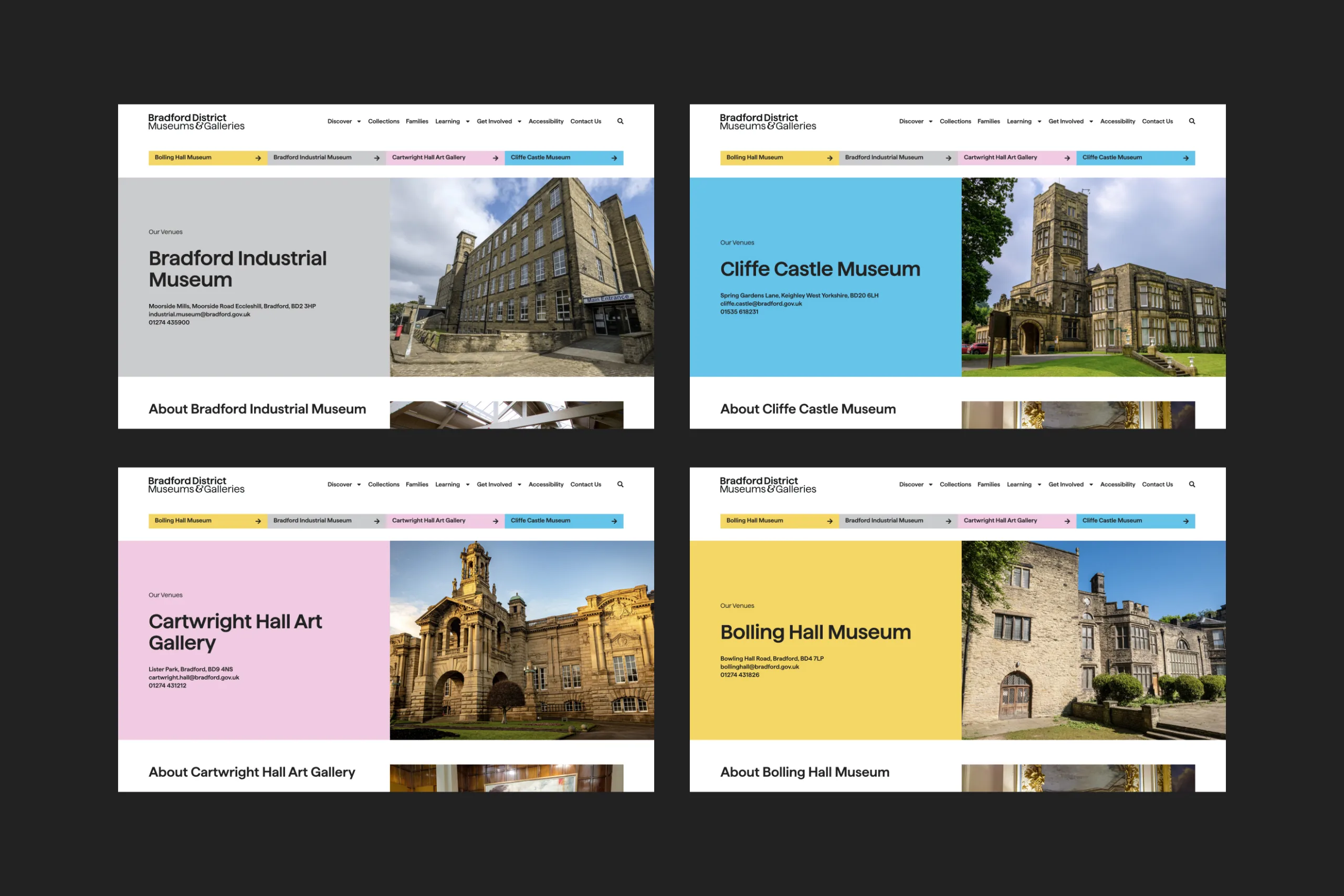 Bradford Museums and Galleries - Website Design and Build
