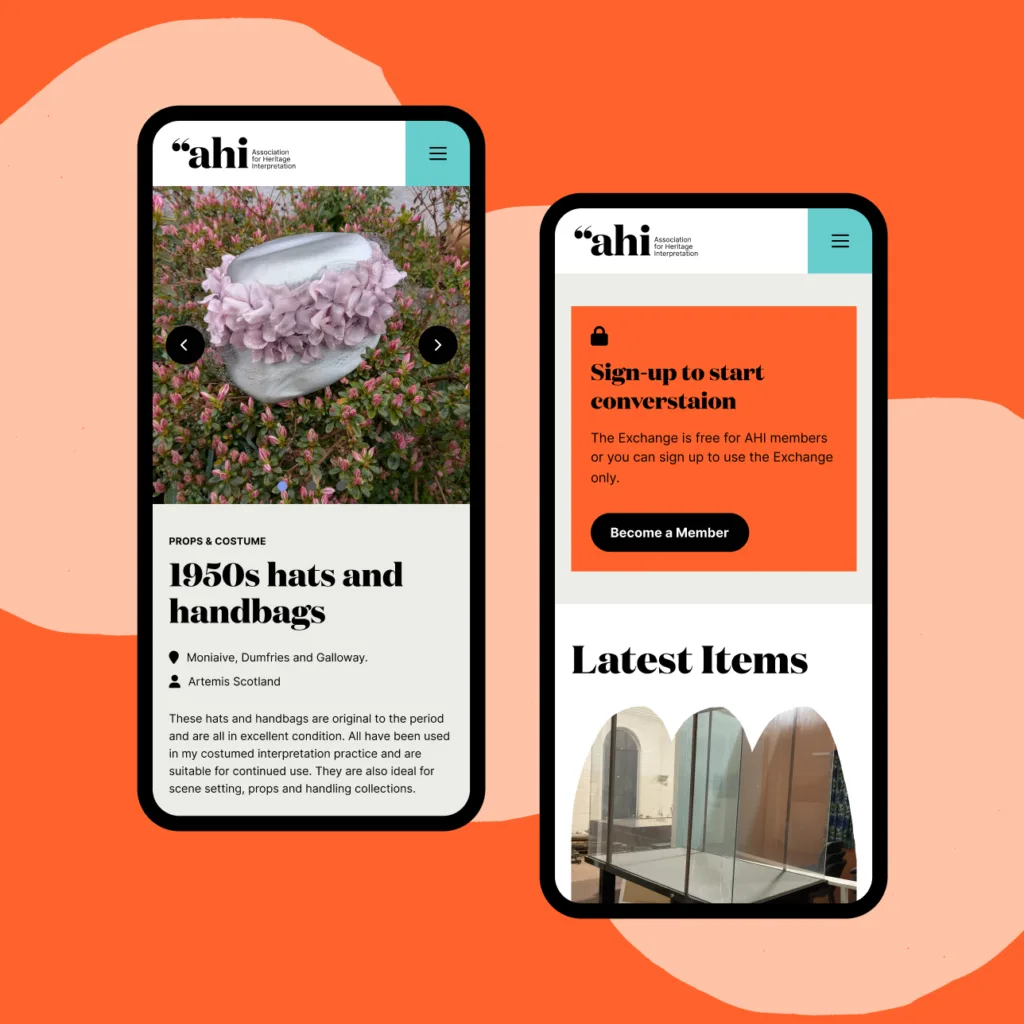 AHI Exchange Website on Mobile