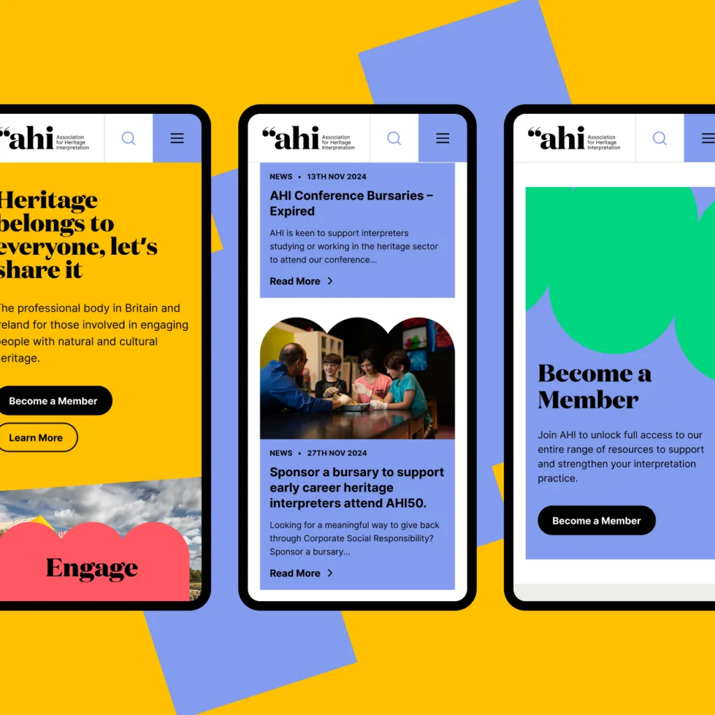 Association for Heritage Interpretation - Website Mobile-first