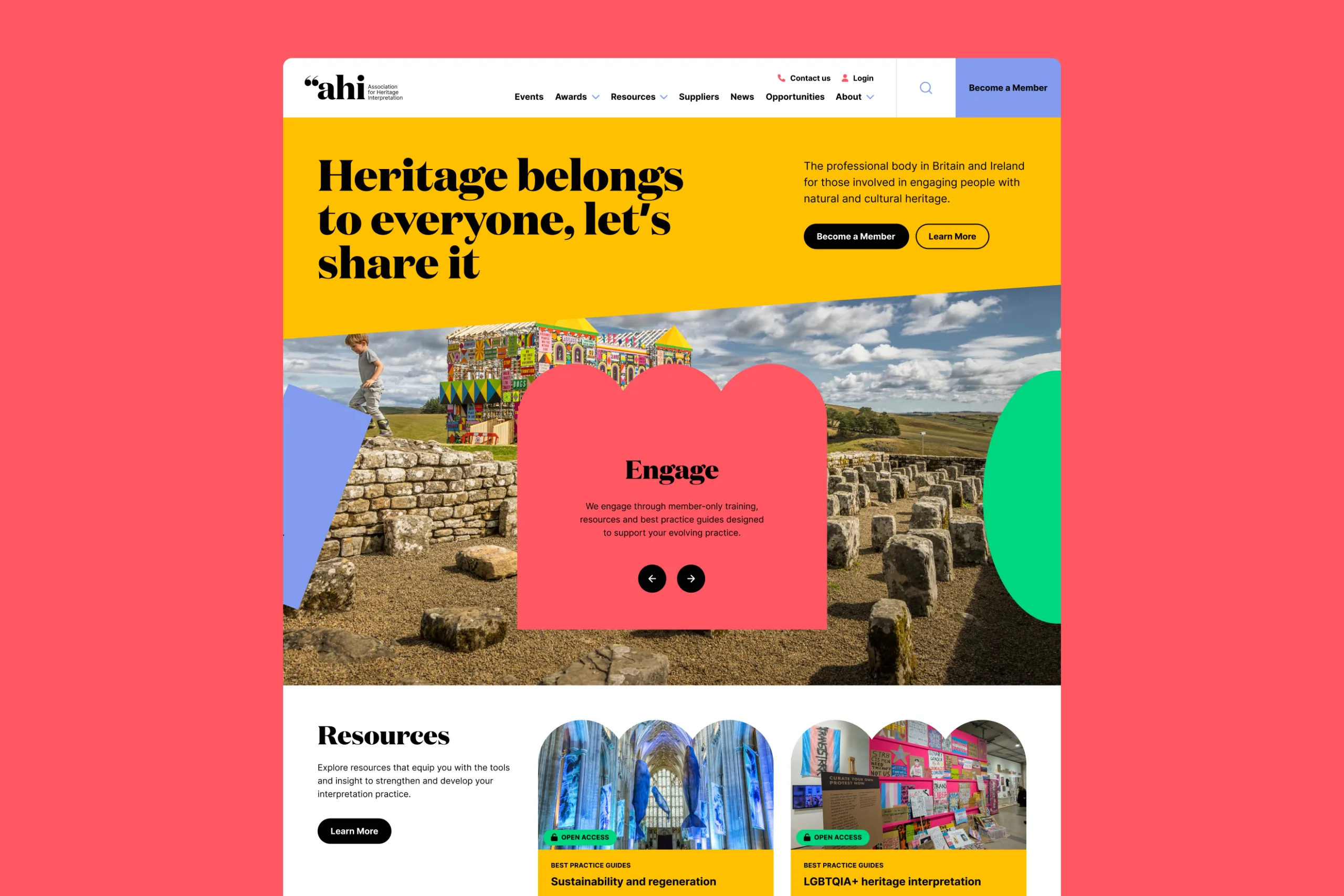 Association for Heritage Interpretation - website build