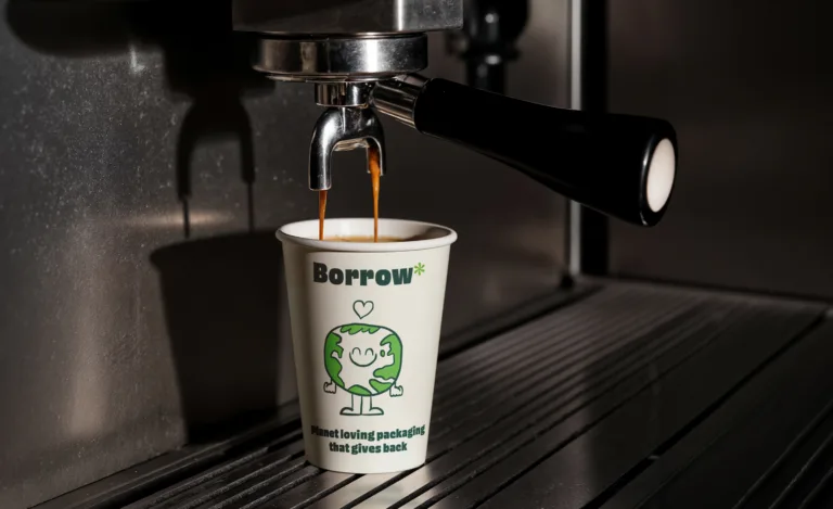 Borrow - Illustrated Coffee Cup