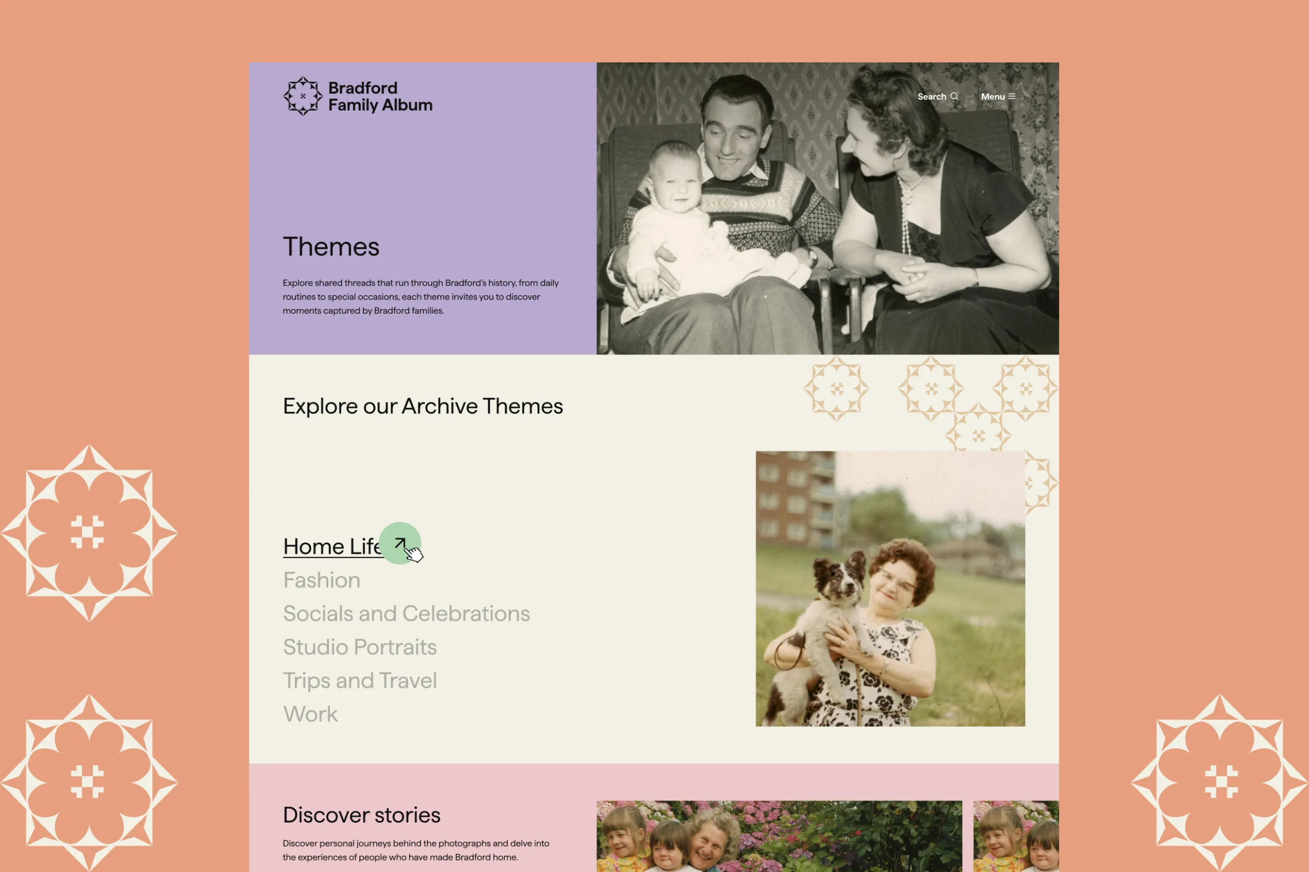 Bradford Family Album - WordPress Website