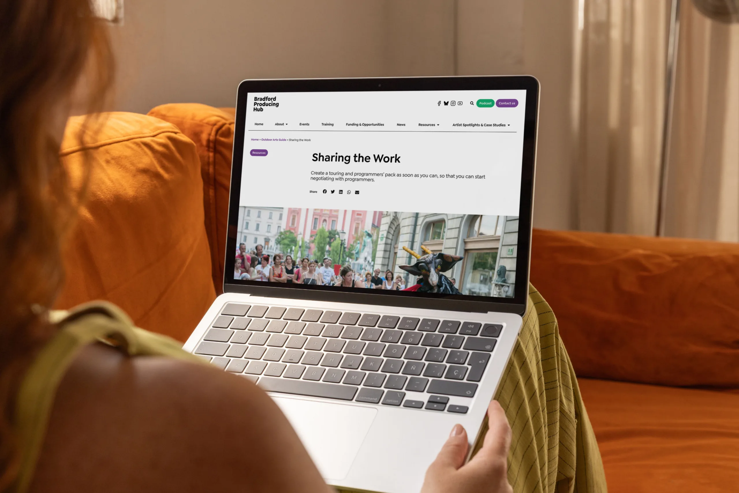 Bradford Producing Hub - Web Design