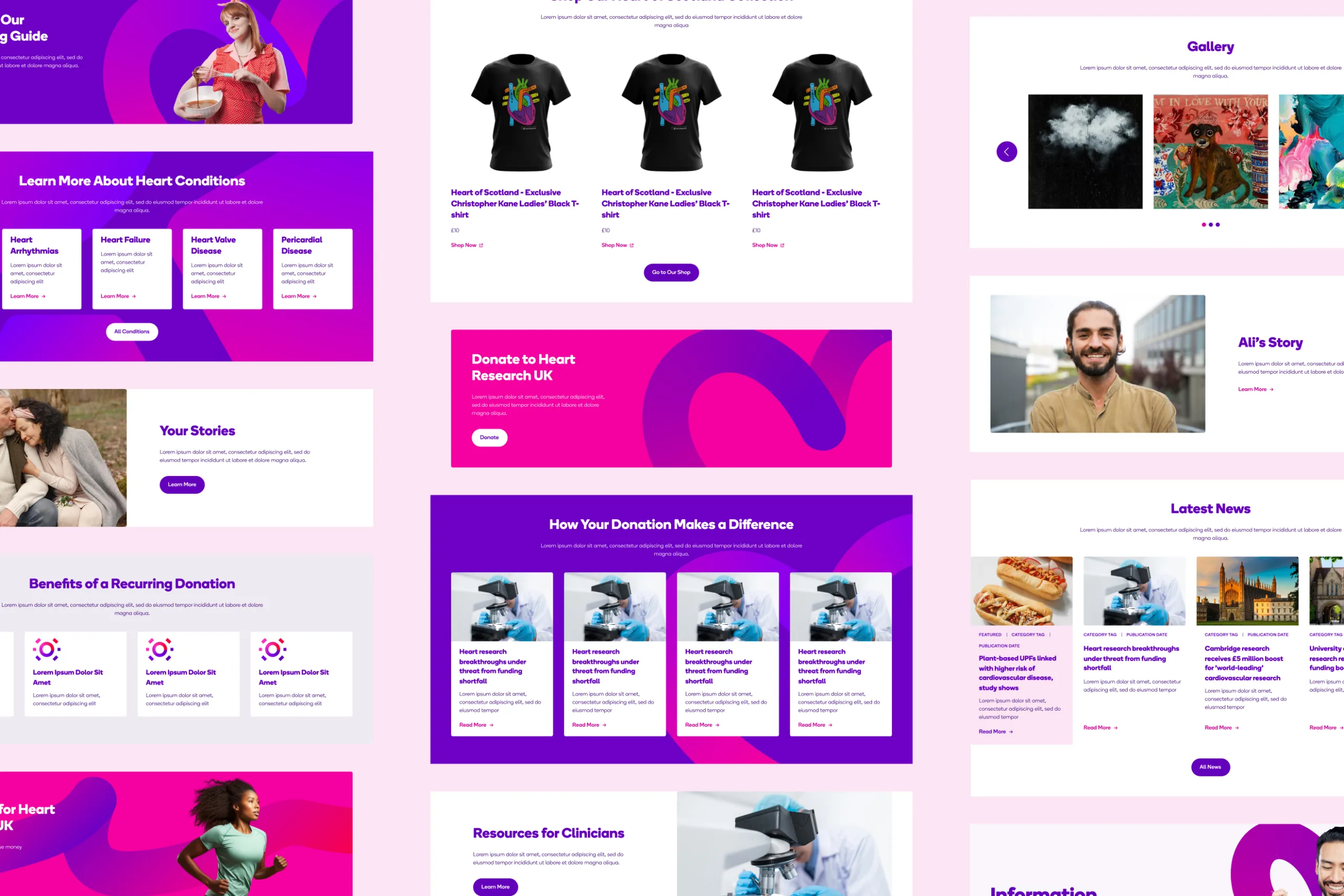 Heart Research UK - Website Design and Build