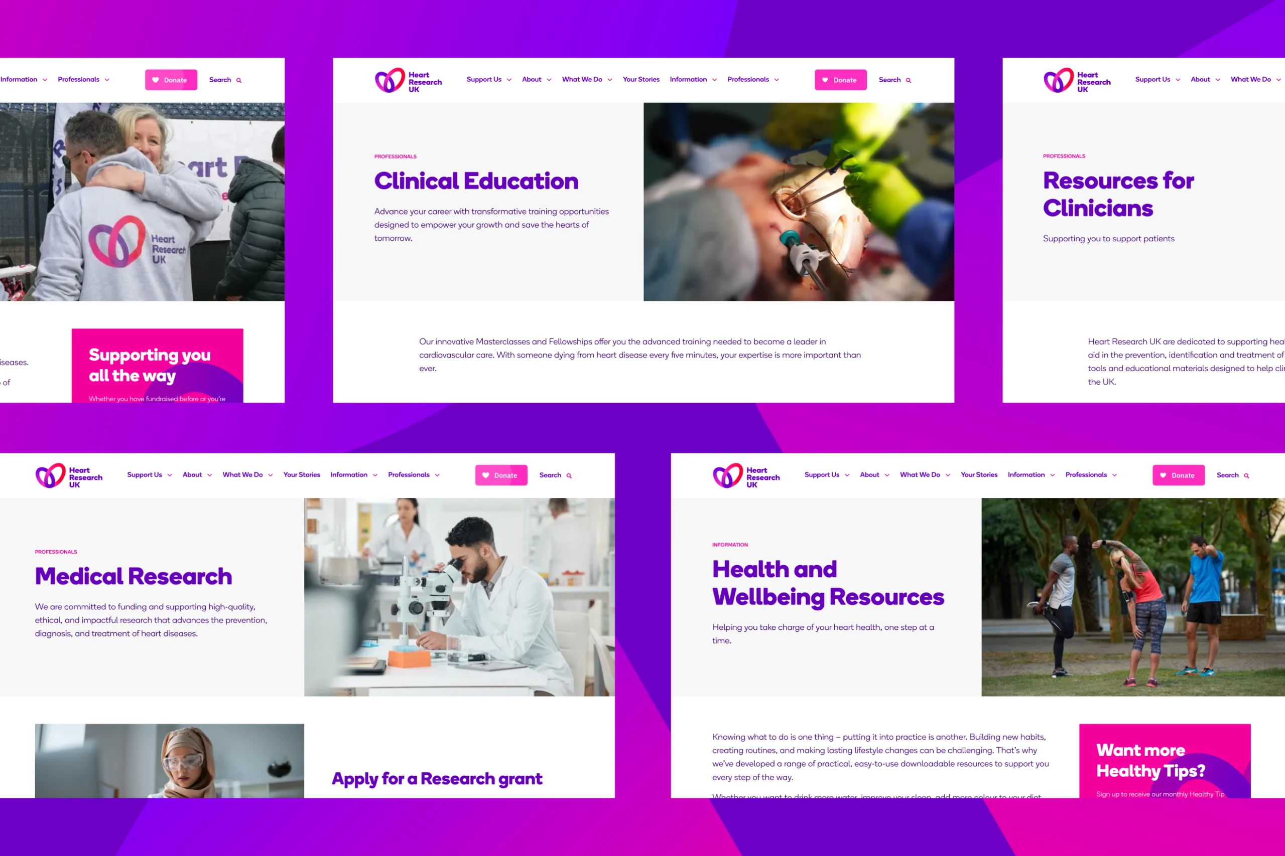 Heart Research UK - Website Design and Build