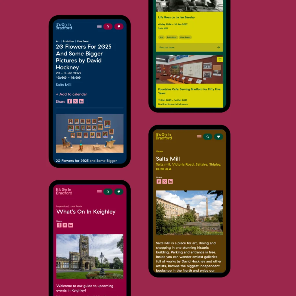 It's On in Bradford - Web Design - Mobile