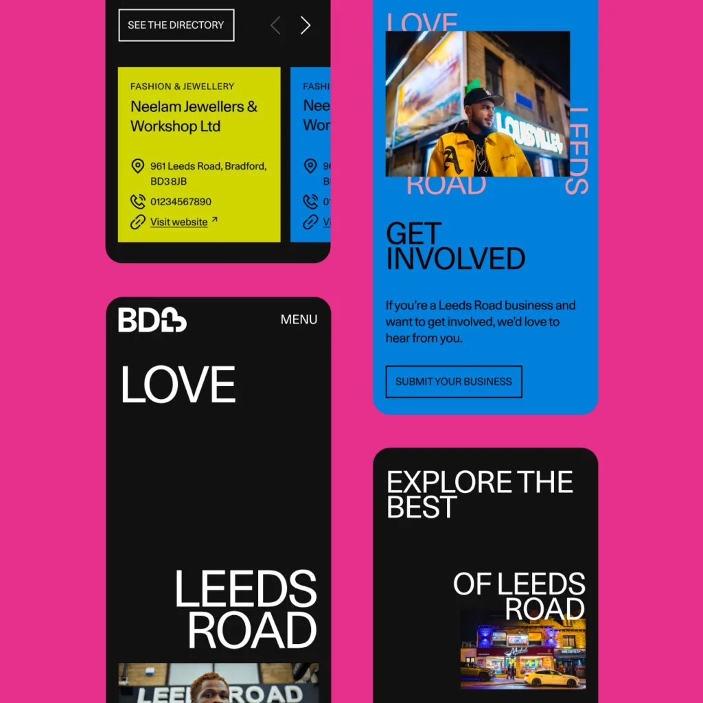 Love Leeds Road - Mobile Website