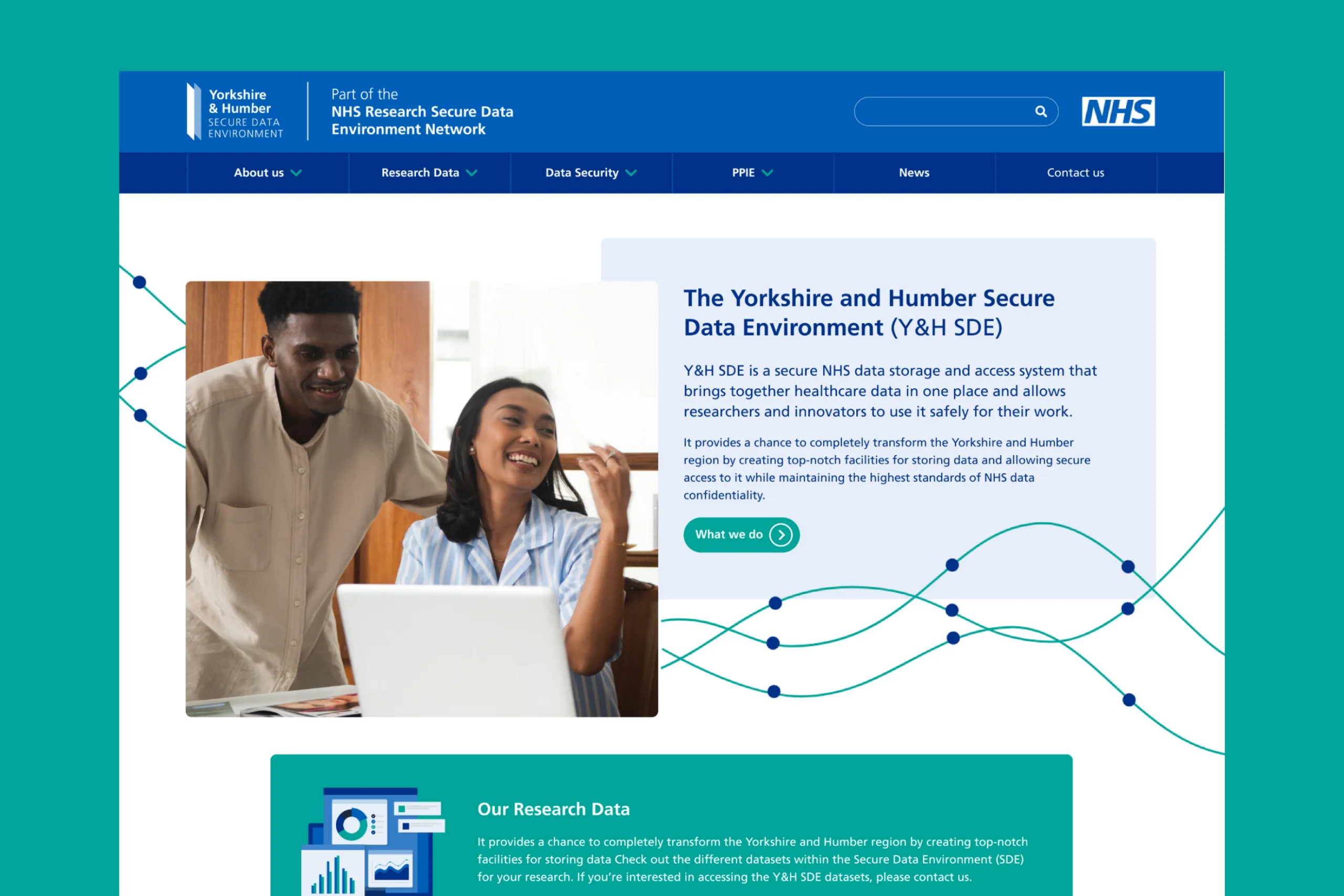 The Yorkshire and Humber Secure Data Environment (SDE) - Website Build