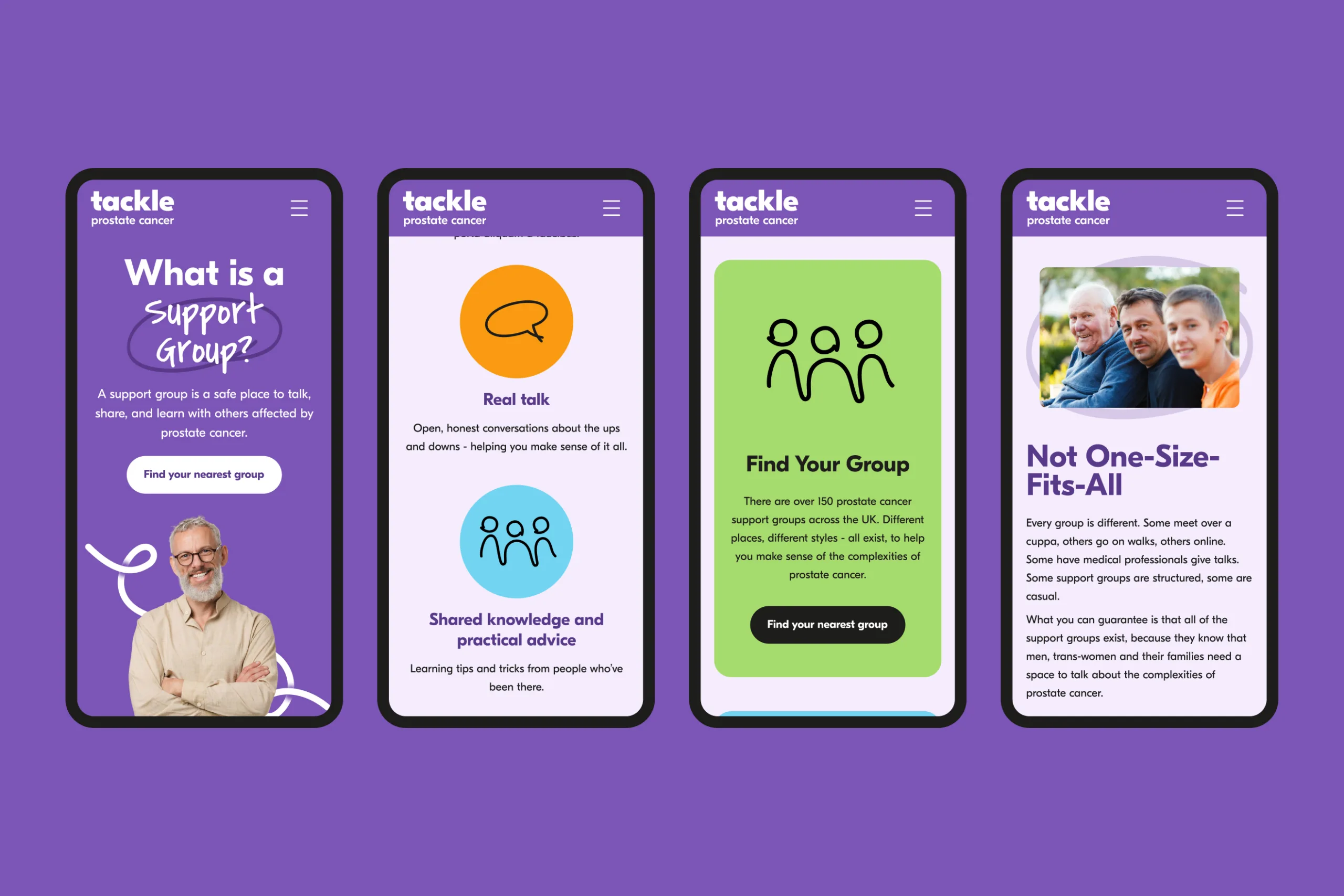 Tackle Prostate Cancer - Charity Web Design