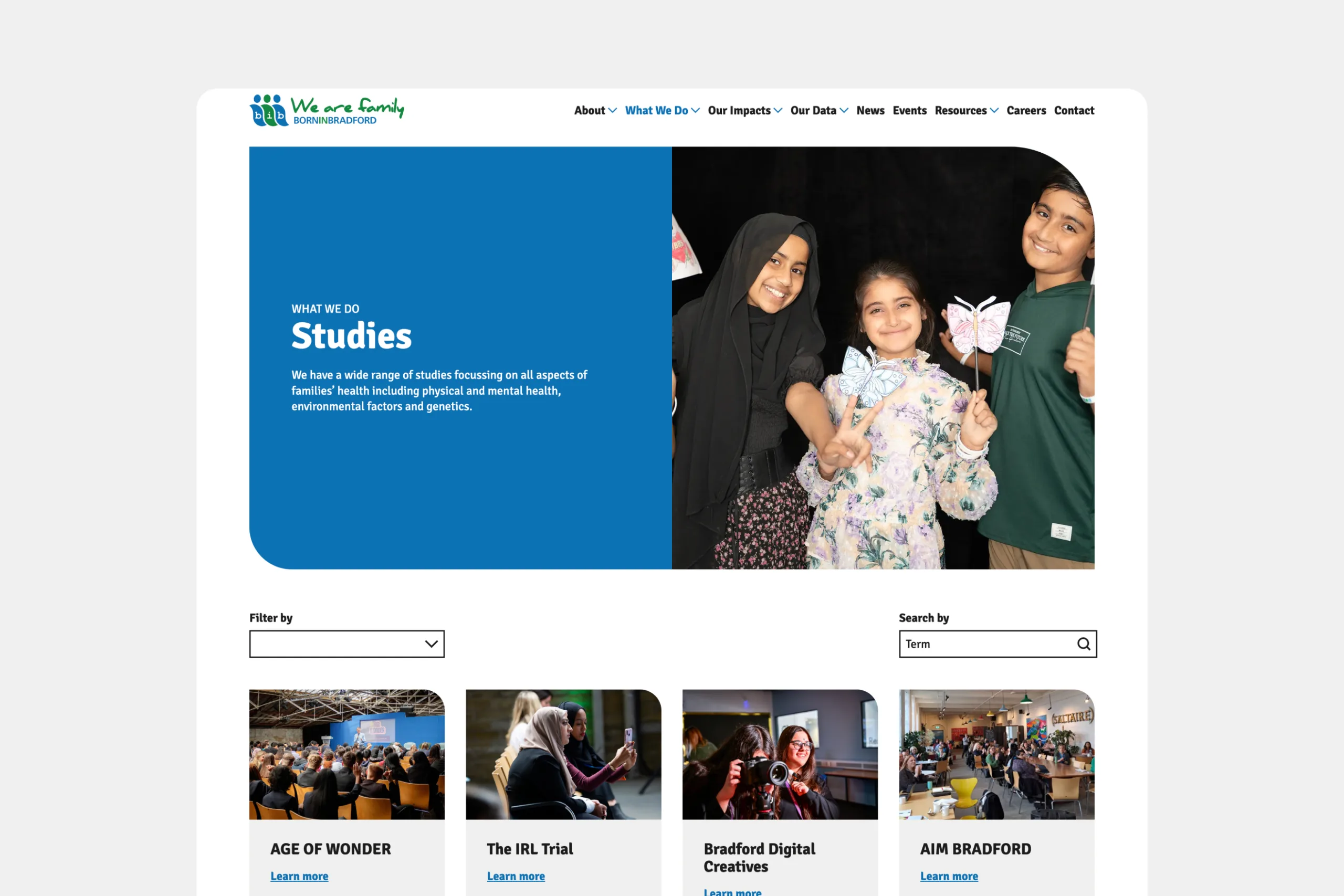 Born in Bradford - Web Page - NHS Studies