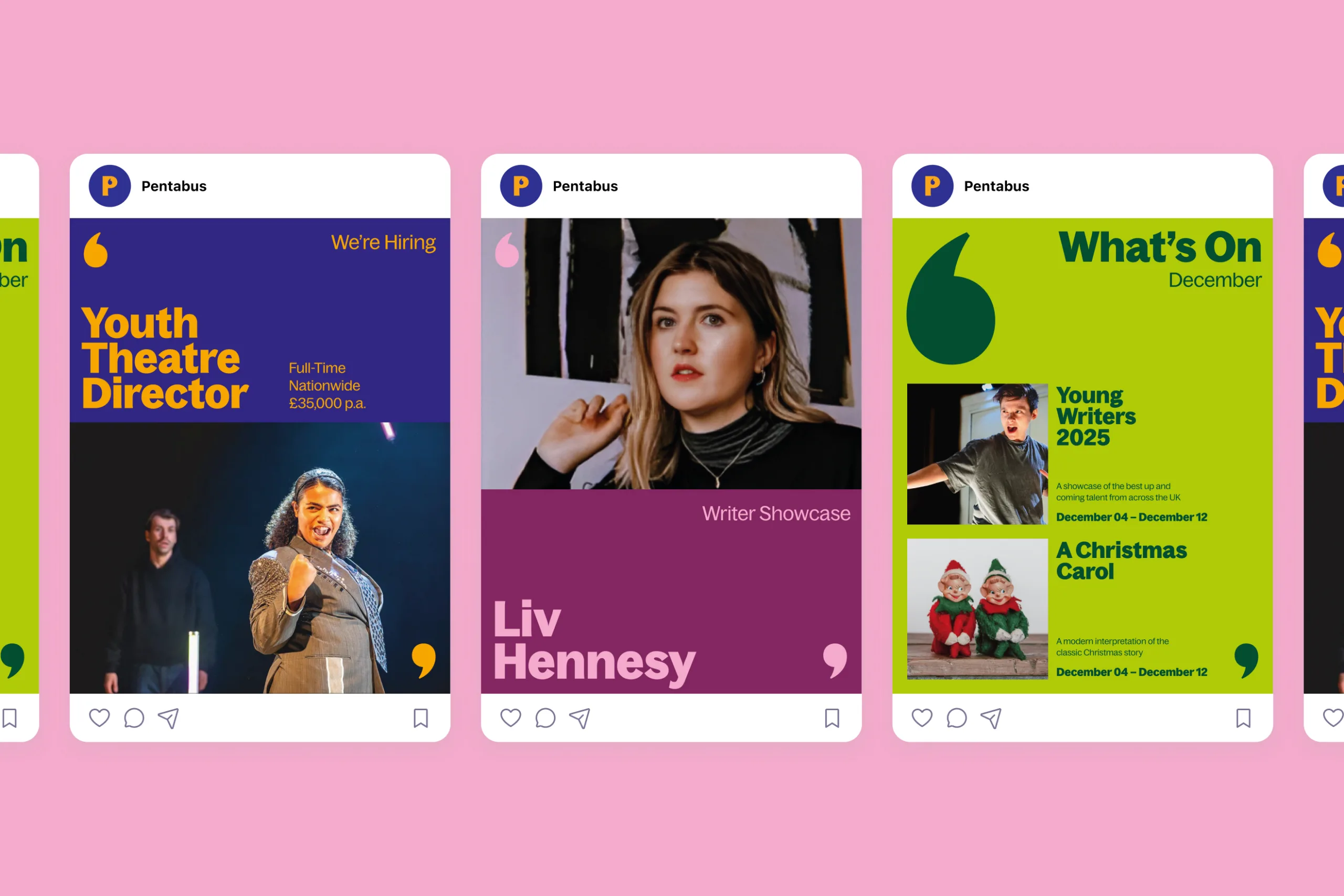 Pentabus - Social Media Post Designs