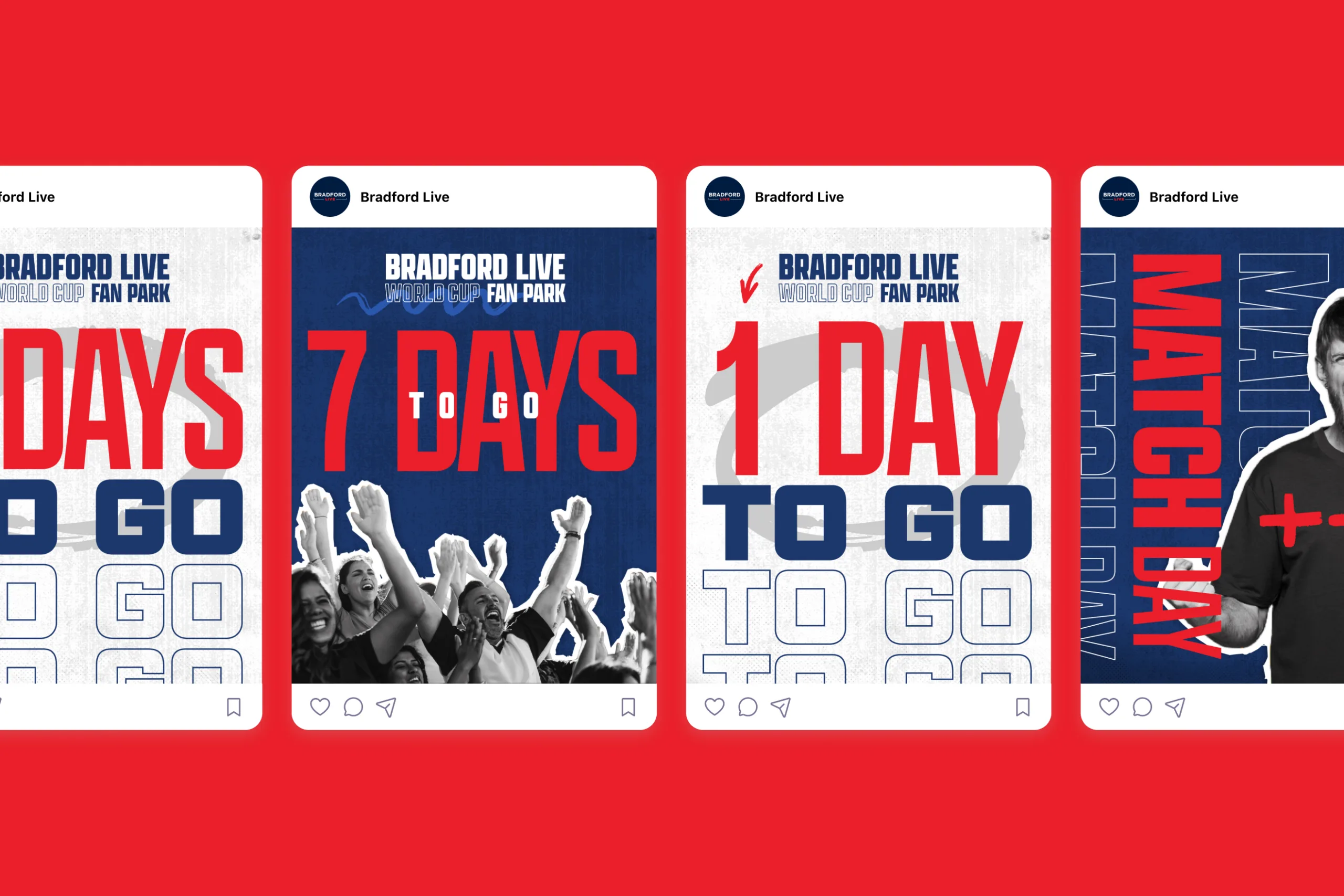 Bradford Live: World Cup 2026 - Social Media Post Designs