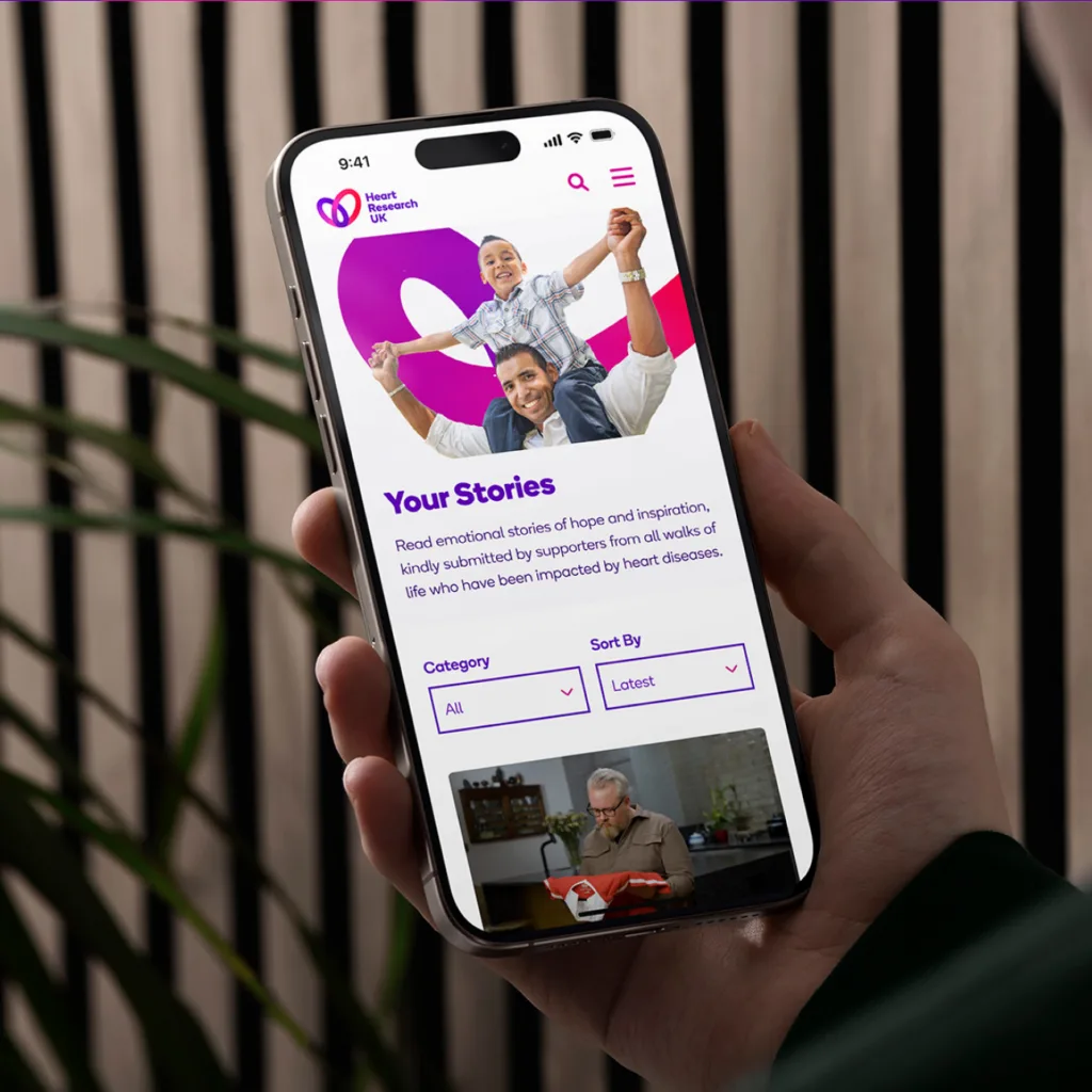 Heart Research UK - Website Design and Build