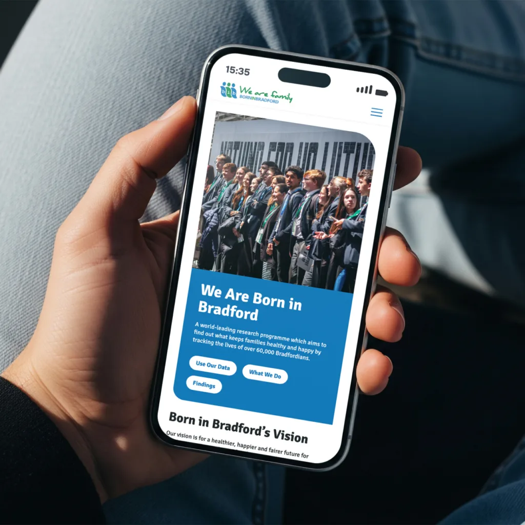 Born in Bradford - Website - On Mobile