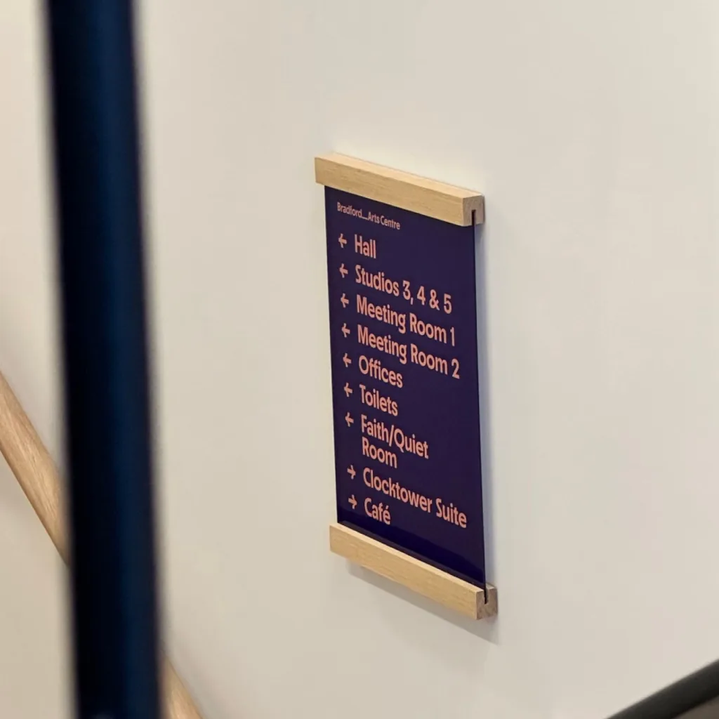 Bradford Arts Centre - Signage System Design