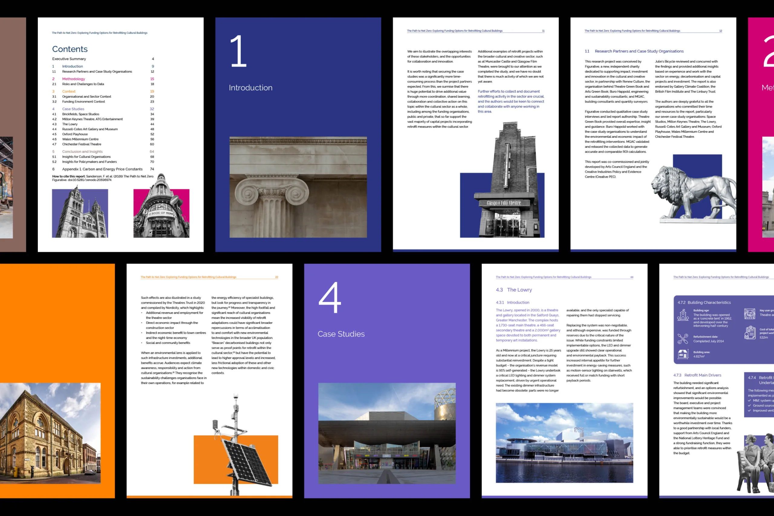 The path to net zero - page design